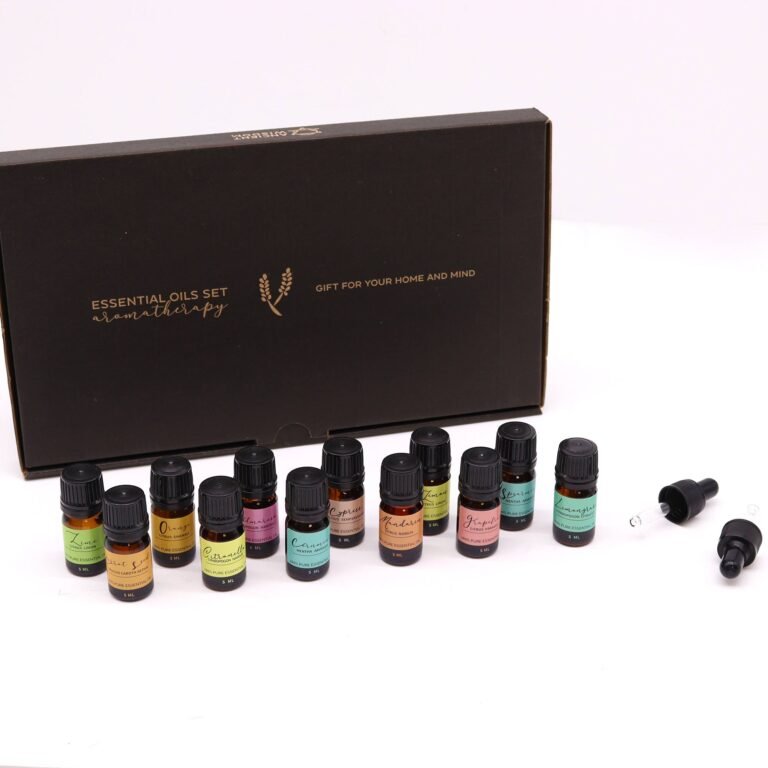 Coffret d'huiles essentielles d'aromathérapie - Le Top 12